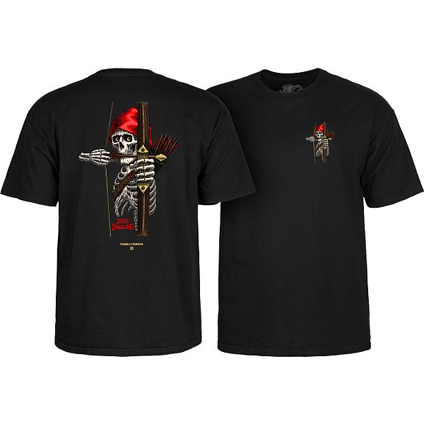 CAMISETA IMPORTADA POWELL PERALTA ZACH DOELLING ARCHER PRETA L(G)