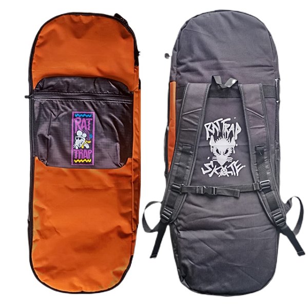 MOCHILA DE SKATE PARA MOTO RATTRAP SKATE BAG LARANJA