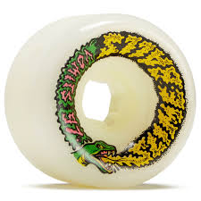 RODAS DE SKATE SANTA CRUZ SLIME BALLS SNAKE VOMITS 60mm 97A BRANCA