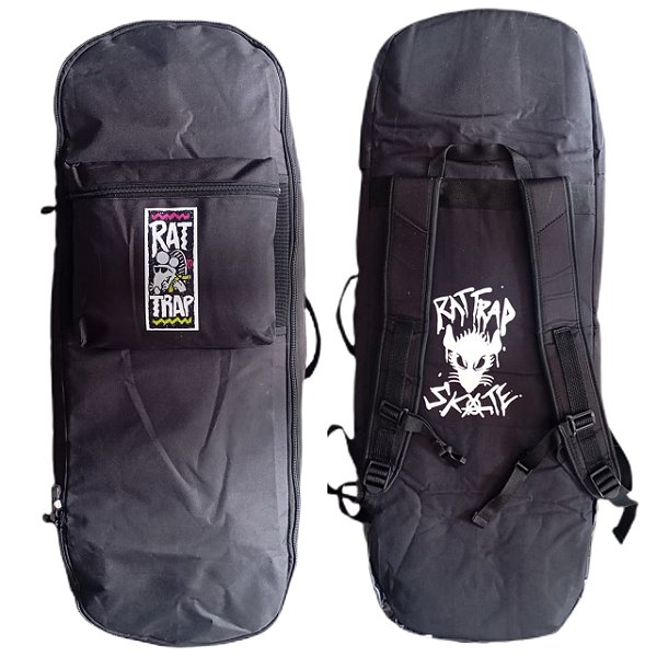 MOCHILA DE SKATE PARA MOTO RATTRAP SKATE ROCK SKATE BAG PRETA 36P