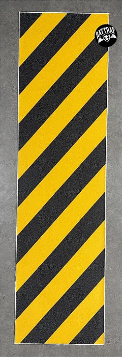LIXA JESSUP IMPORTADA LISTRADA AMARELO / PRETO 9x33" EMBORRACHADA