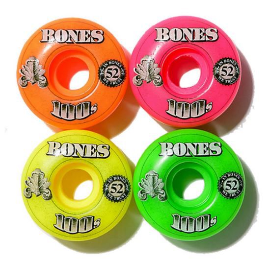 Rodas de Skate Bones 100s Formula v1 52mm 100A IMPORTADA