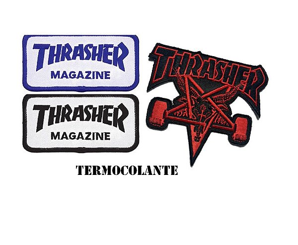 Patch Bordado Importado Thrasher Magazine Thrasher Skateboard