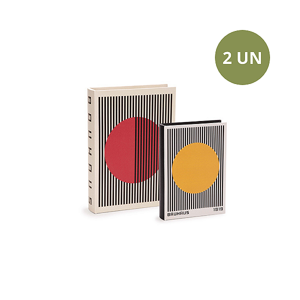 KIT CAIXA LIVRO BAUHAUS