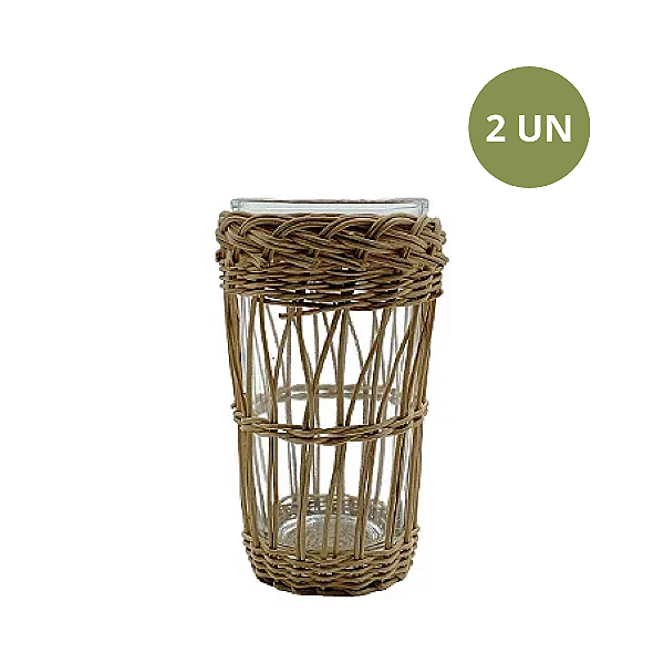 SET COM 2 COPOS LONG DRINK RATTAN