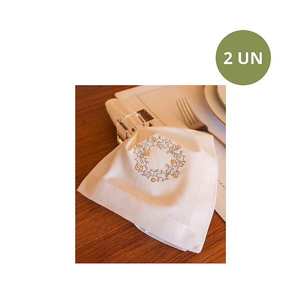SET COM 2 GUARDANAPOS GUIRLANDA