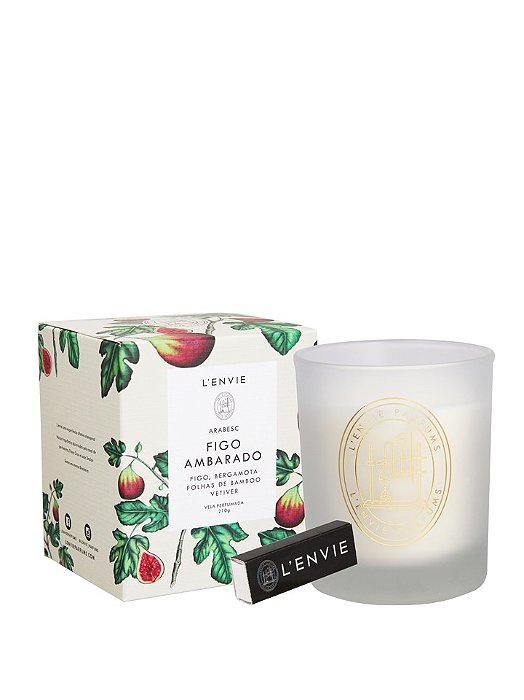 VELA PERFUMADA - FIGO AMBARADO - 210GR