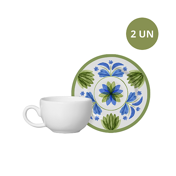 SET COM 2 XÍCARAS DE CAFÉ COM PIRES NAPLES