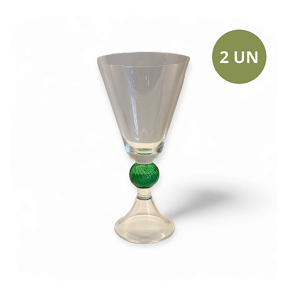 SET COM 2 TAÇAS GREEN BALL