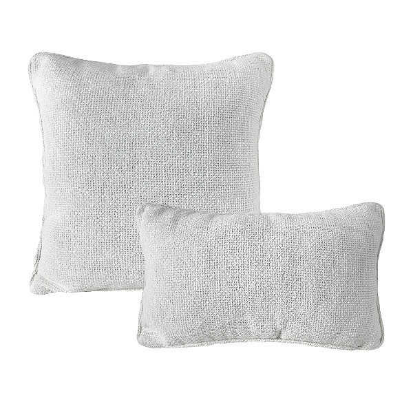 ALMOFADA EM CHENILLE AUSTRIA BRANCA
