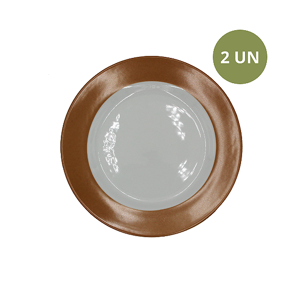 SET COM 2 PRATOS RASOS RENA