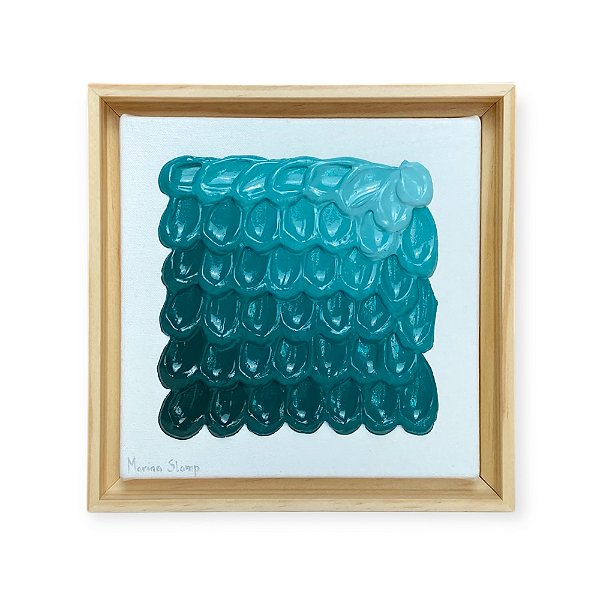 QUADRO PINCELADAS AZUL PETRÓLEO