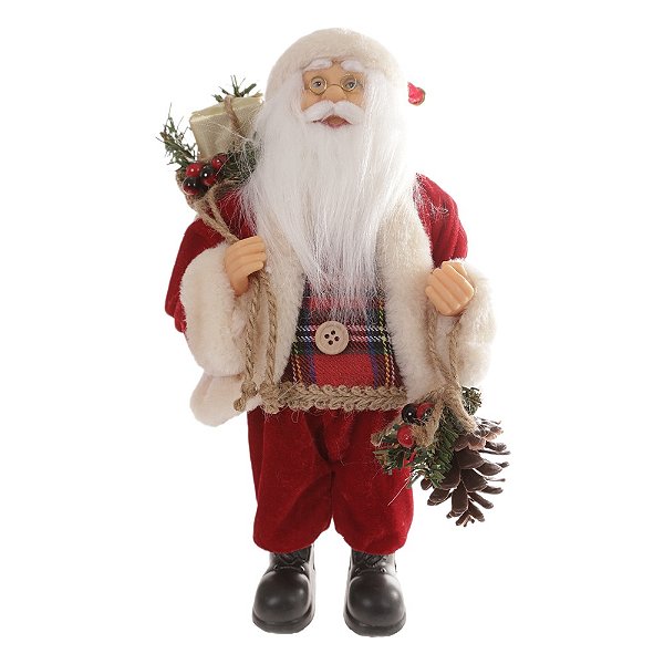 PAPAI NOEL EM PÉ 30 CM