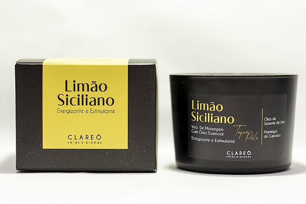 Vela de Massagem Limão Siciliano