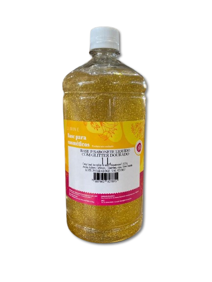 BASE SABONETE LÍQUIDO C/ GLITTER DOURADO 1/1