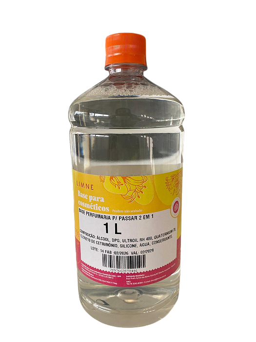 BASE PERFUMARIA P/ PASSAR 2 EM 1 TRANSPARENTE (ANTIGA ÁGUA DE PASSAR 2 EM 1) 1L