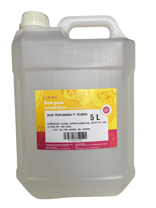 BASE PERFUMARIA P/ TECIDO (ANTIGA ÁGUA PERFUMADA) 5L