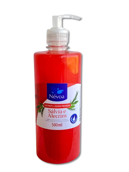 SABONETE LÍQUIDO PREMIUM NÉVOA 500ml SÁLVIA E ALECRIM
