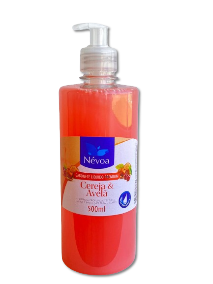 SABONETE LIQUÍDO PREMIUM NÉVOA 500 ML CEREJA E AVELÃ