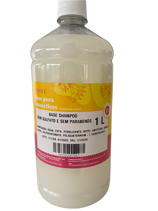 BASE SHAMPOO S/ SULFATO E S/ PARABENO PEROLIZANTE 1 L