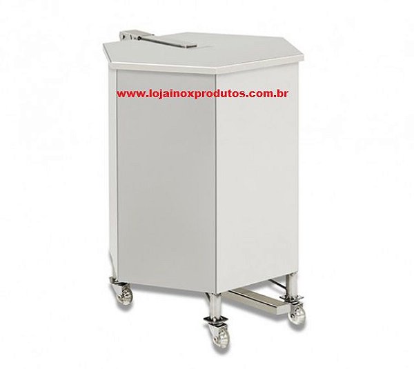 CARRINHO EM INOX PARA DETRITOS