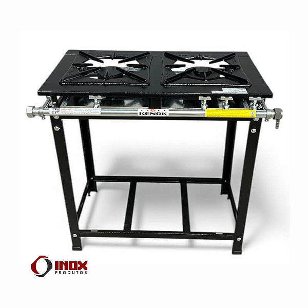 Fogão Industrial 2 Bocas 30x30 Pintura Epóxi – Modelo FBSE2B.803