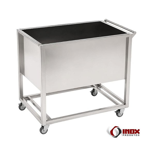 Carrinho 20 - Carrinho Industrial Inox Com Cuba Funda
