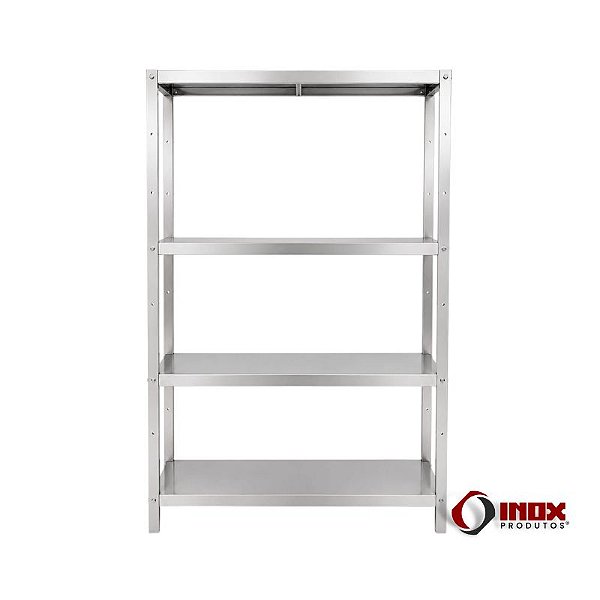 Prateleira 110 – Prateleira Industrial Inox Desmontável 4 Planos