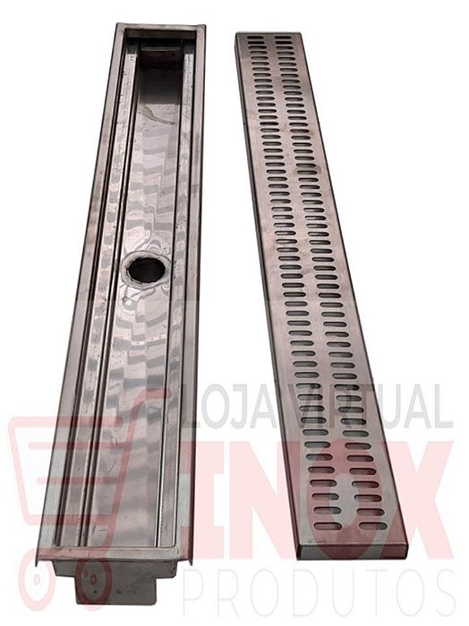RALO INDUSTRIAL EM INOX COM GRELHA E CALHA