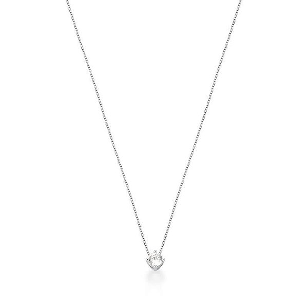 Colar com Pingente Ponto de Luz 4MM Prata 925