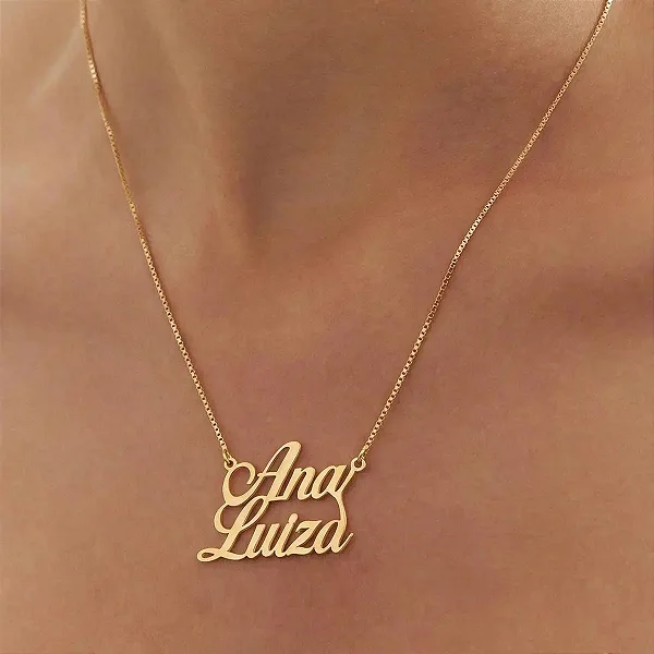 Gargantilha Personalizada Nome Com Até 16 Letras