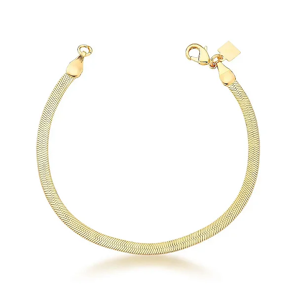 Pulseira Malha Laminada Lisa 3MM