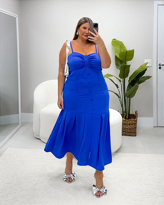 VESTIDO MIDI BOTÕES