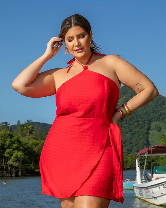 VESTIDO ENVELOPE CURTO