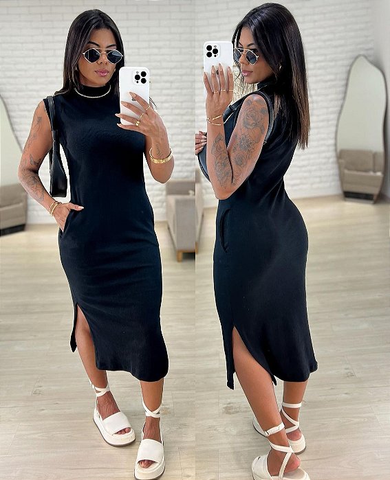 Vestido Mary Preto