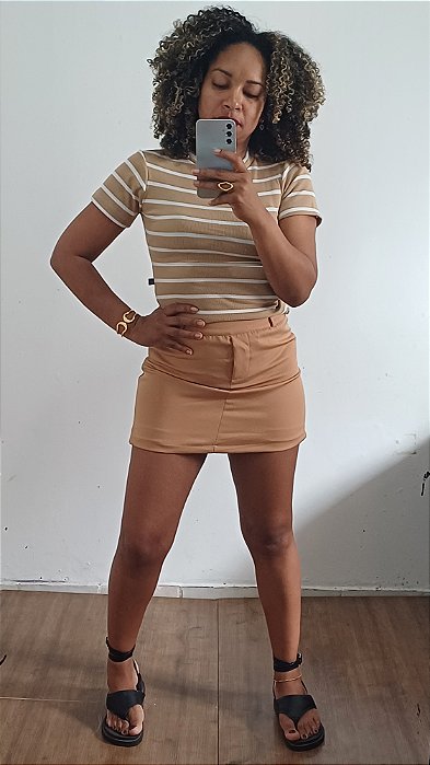 Short Saia Alfaiataria Nude G