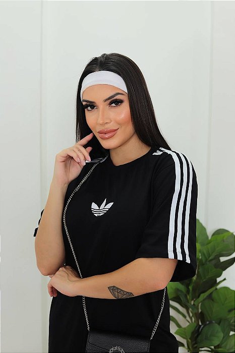 Camiseta Oversized Adidas Preta