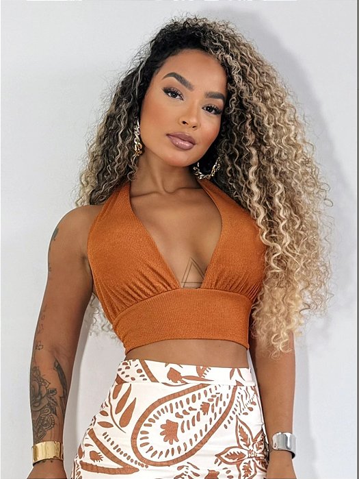 Cropped Pilar Caramelo