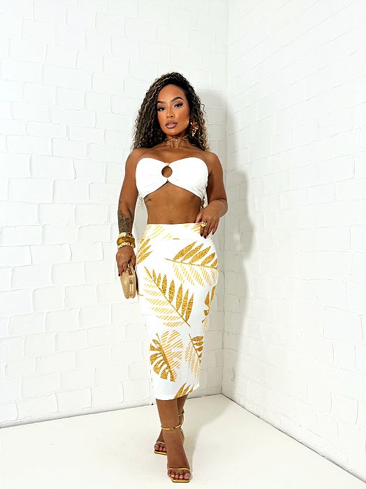 Saia Midi Ouro
