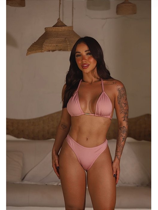 Biquíni Asa Delta Malu Rosé