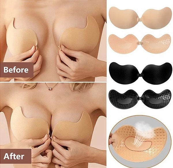 Sutiã Preto Adesivo com fechamento G