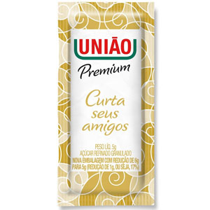 Açucar Uniao Premium Sache - Caixa Com 400 Saches De 5Gr - Embalagem 1X400X5 GR