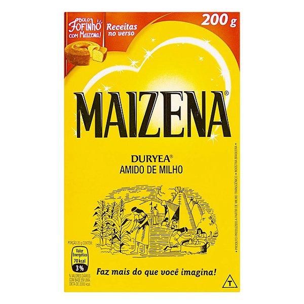 Amido De Milho Maizena 200Gr - Embalagem 5X200 GR - Preço Unitário R$4,26