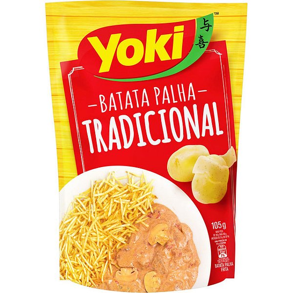 Batata Palha Yoki Tradicional 105Gr - Embalagem 20X105 GR - Preço Unitário R$7,76