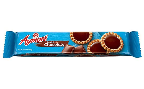 Biscoito Aymore Tortini Chocolate 90Gr - Embalagem 65X90 GR - Preço Unitário R$2,33