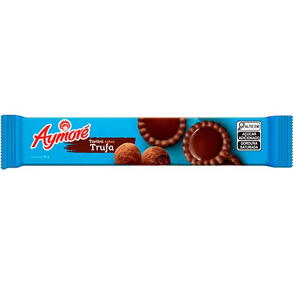 Biscoito Aymore Tortini Trufa 90Gr - Embalagem 65X90 GR - Preço Unitário R$2,33