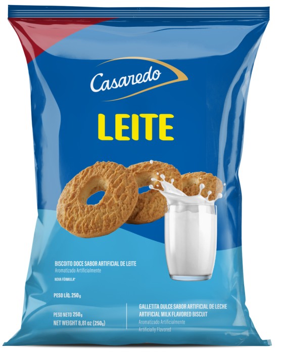 Biscoito Casaredo Rosquinha Leite 250Gr - Embalagem 20X250 GR - Preço Unitário R$3,34