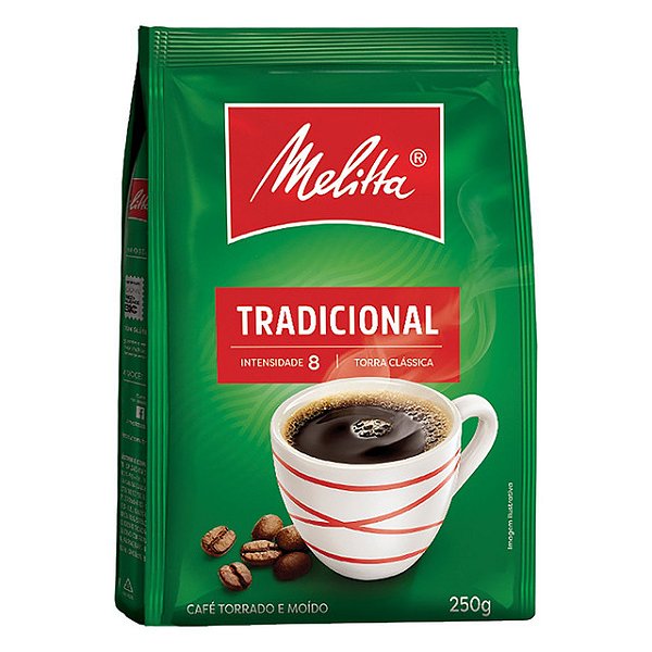 Cafe Melitta Tradicional 250Gr - Embalagem 20X250 GR - Preço Unitário R$16,00