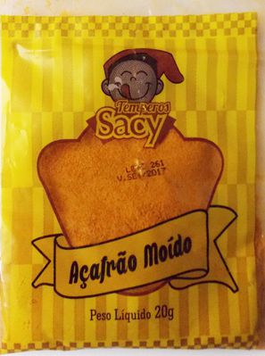 Acafrao Sacy Cartela 20Gr - Embalagem 10X20 GR - Preço Unitário R$1,43