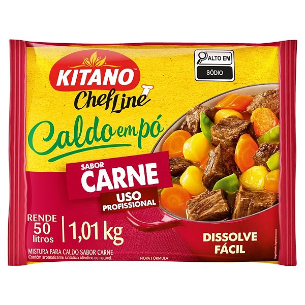 Caldo Em Po Kitano Carne 1,01Kg - Embalagem 1X1,010 KG